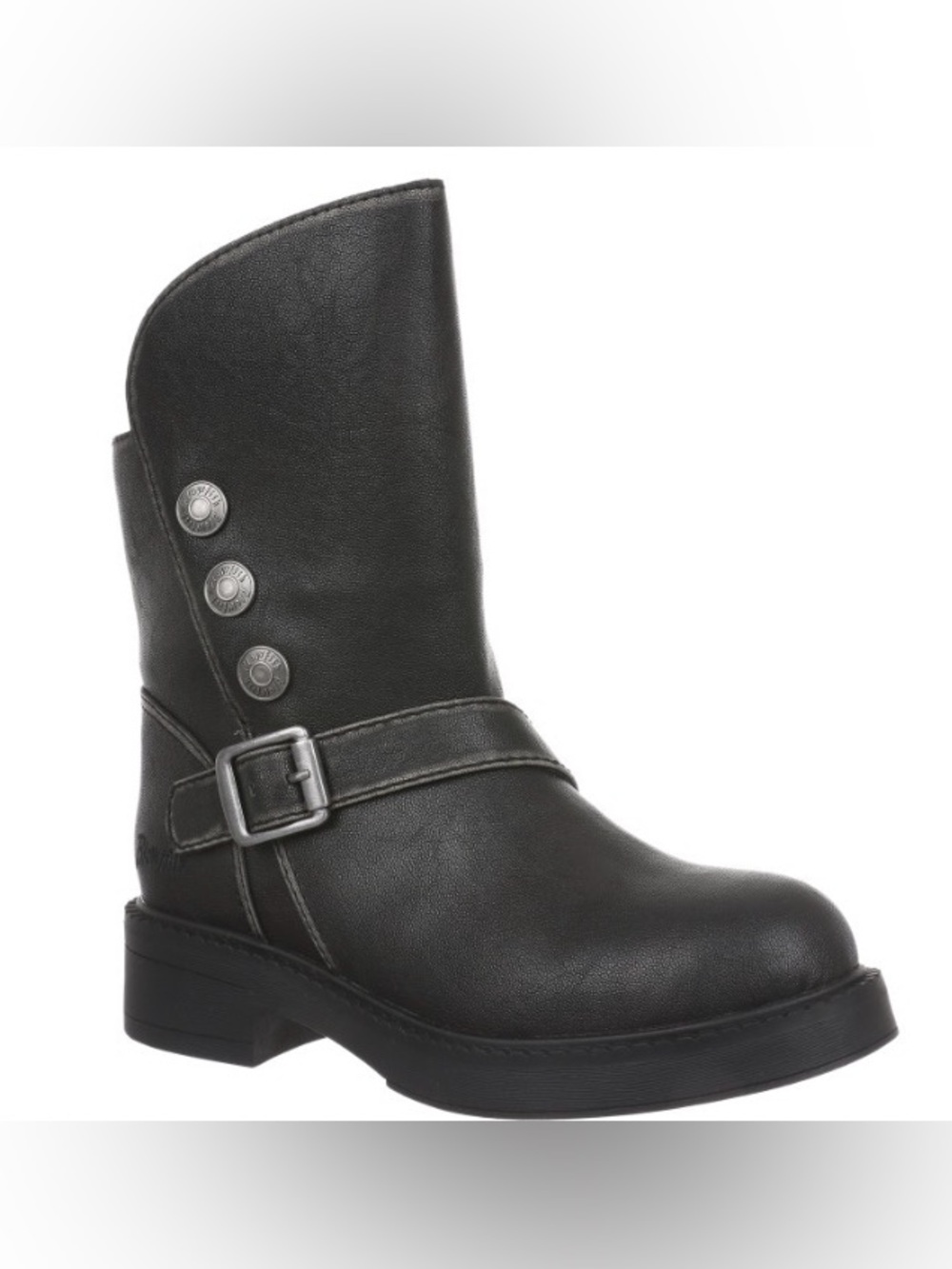 Blowfish Malibu Venice Cozy Women's Black Mid-Calf Buckle & Button Booties